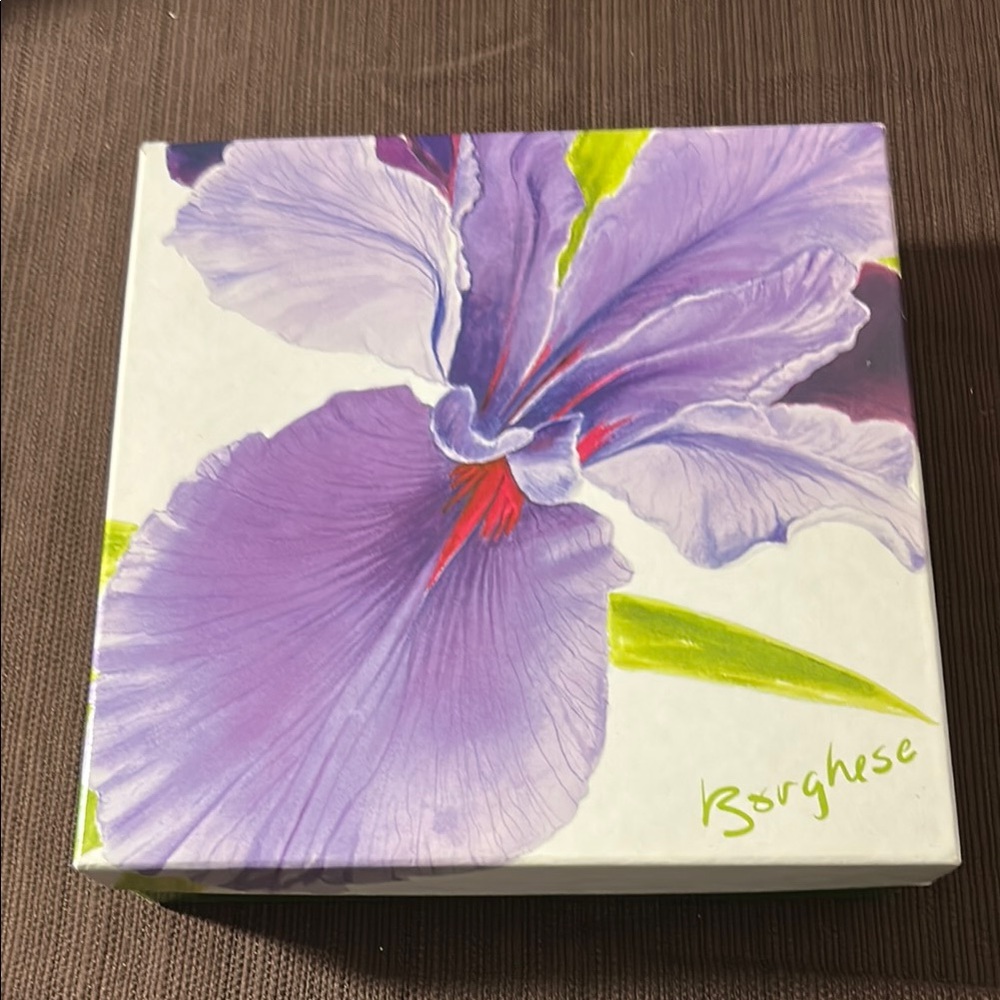 Borghese Purple and Green Iris Decor Accent